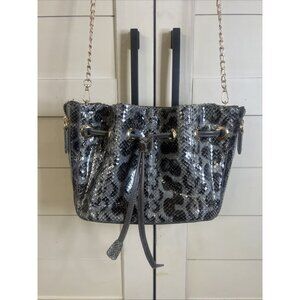 BE&D Genuine Leather Python Bucket Drawstring Crossbody Handbag Purse Nordstrom